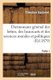 Dictionnaire General Des Lettres, Des Beaux-Arts Et Des Sciences Morales Et Politiques Partie 1 (French, Paperback): Bachelet