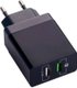 Tuff-Luv Dual Port USB Wall Charger with Qualcomm Quick Charge (Black): 