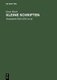 Kleine Schriften (German, Hardcover, Reprint 2012 ed.): Ernst Risch