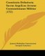 Constitutio Definitoria Sacrae Angelicae Avratae Constantinianae Militiae (1755) (Latin, Paperback): Joannes Rudolphus...