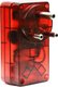 Ultra-Link Ultra-Power 16A High Surge Safe Power Protector Plug  (Red) - With Euro Socket: 