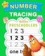 Fun Number Tracing Book for Preschoolers & Kids Ages 3-5 - Count and Trace Numbers Practice Handwriting Workbook for Pre K,...