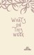 What's On this Week My Little Pocket Book - Weekly layout List Events/time Schedule , Compact Pocket Book 5x8 inches...