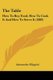 The Table - How To Buy Food, How To Cook It And How To Serve It (1889) (Paperback): Alessandro Filippini
