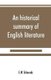 An historical summary of English literature (Paperback): E. W. Edmunds