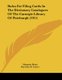 Rules For Filing Cards In The Dictionary Catalogues Of The Carnegie Library Of Pittsburgh (1915) (Paperback): Margaret Mann