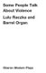 Some People Talk About Violence (Paperback): Lulu Raczka