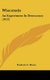 Wisconsin - An Experiment In Democracy (1912) (Hardcover): Frederic C Howe