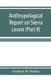 Anthropological report on Sierra Leone (Part II) Timne-English Dictionary (Paperback): Northcote W. Thomas