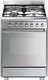 Smeg SSA60GGX9 Stainless Steel Concert Cooker with 4 Burner Gas Hob (60cm): 