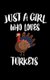 Just A Girl Who Loves Turkeys - Animal Nature Collection (Paperback): Marko Marcus