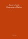 Arab-Islamic Biographical Index/Arabischer-Islamischer Biographischer Index (Hardcover): Jutta Cikar, Mustafa Cikar