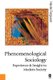 Phenomenological Sociology - Experience and Insight in Modern Society (Paperback): Harvie Ferguson