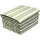 Bunty's Kitchen Towel - Design 2584  - 046x070cms - (05 Pc Pack) - Stripes - Green Olive: 