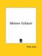 Meister Eckhart (Paperback): Rufus Jones