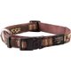 Rogz Fancy Dress Dog Collar (Mocha Bone Design): 