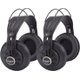 Samson SR850 Professional Studio Reference Headphones (Twin Pack) - Black: 