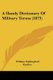 A Handy Dictionary Of Military Terms (1873) (Paperback): William Wallingford Knollys