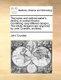 The Joyner and Cabinet-Maker's Darling, or Pocket Director. Containing, Sixty Different Designs, ... the Whole Designed...