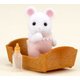Sylvanian Families - White Mouse Baby: 