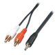 Lindy Audio Cable 2xPhono 3,5 mm /2m Premium 2x Phono 2m: 