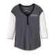 Women's Pride Contrast Henley - Colorblocked - Blackened Pearl - XL: 