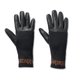 Women's 3-in-1 Leather Gloves - M: 