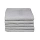 Bunty Plush 100% Cotton Face Cloth (Optical White)(Pack of 5)(450gsm)(30cm): 
