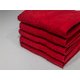 Bunty Plush 100% Cotton Face Cloth (Racing Red)(Pack of 5)(450gsm)(30cm): 