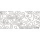 Iconix Full Desk Gaming & Office Mouse Pad (Abstract Contoured Lines White)(XL): 