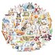 50-Piece - Cute Rabbit Stickers: 