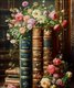 DIY Paint by numbers - Books and Flowers - 50 x 40 cm: 
