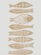 Funky Fish - A4 - stencil: 