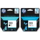 HP 123 Black and Tri Colour Combo Pack Ink Cartridge: 