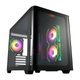 FSP S380 ARGB M-ATX Mid Tower Gaming Chassis - Black: 