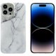Chenshia Protective Marble TPU Cover Compatible with iPhone 13 Pro Anti-Fingerprint&Durable - White Marble: 