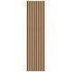 Chenshia Modern 3D Oak Wood Slat Wall Panel - DIY Acoustic Wall Art Dcor - Teak: 