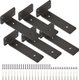 Chenshia 6 Pieces Floating Shelf Heavy Duty Hidden L Brackets -6 INCH: 