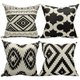 Chenshia 4 Piece Linen Pillow Covers 18x18 Inch Couch Pillow Covers - Combo1: 