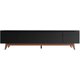 Flynt TV Stand 1.8 Natural w/Black 1.8m: 