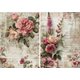 Little Birdie A4 Coral Rose Decoupage Paper - 70gsm (2 Designs)(4 Sheets): 