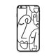 Custom Printed TPU Cases - Apple iPhone 6 Plus, Apple iPhone 6s Plus  ('Line Face' by Caitscases): 