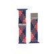 E?pique Braided Nylon Watch Strap ? Apple Watch Series 4 to 6 (44mm)/ Series SE and SE 3 (44mm)/ Series 7 to 9 (45mm) (Blue and...