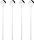 4pcs,Juice Coffee Stirring Cutlery Set Colorful Rainbow Teaspoon Dinnerware Ice Cream Long Handle Scoop Tableware Set Kitchen...