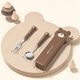 Bear-Set A,Cartoon Bear Cutlery Set with Case Stainless Steel Kids Fork Spoon Portable Cutlery Set Travel Tableware Reusable...