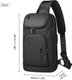 Black,HK Business Crossbody Bag For Men Portable Shoulder Messenger: 