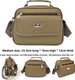 102 medium khaki heavyweight fabric,Oxford Cloth Canvas Business Bag Single Shoulder Crossbody Handbag: 