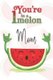 You're 1 in a Melon Mom - A Watermelon Doodling & Coloring Notebook, perfect as a gift for women & girls - Anti Stress...