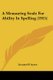 A Measuring Scale For Ability In Spelling (1915) (Paperback): Leonard P Ayres