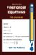 First order equations - pre calculus (Paperback): Adrian Harrison